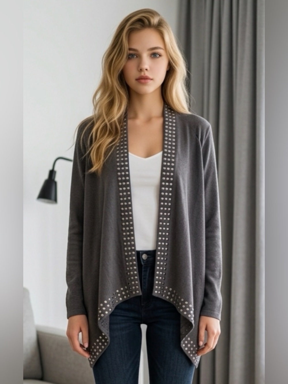 Teaberry Women’s Vest Cardigan Size L Used